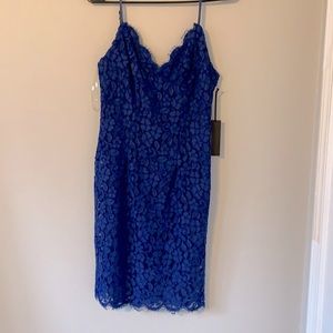 Blue lace dress